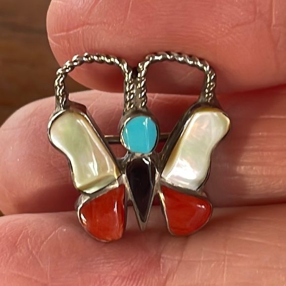 Sterling Butterfly Pendant/Pin - Picture 1 of 4